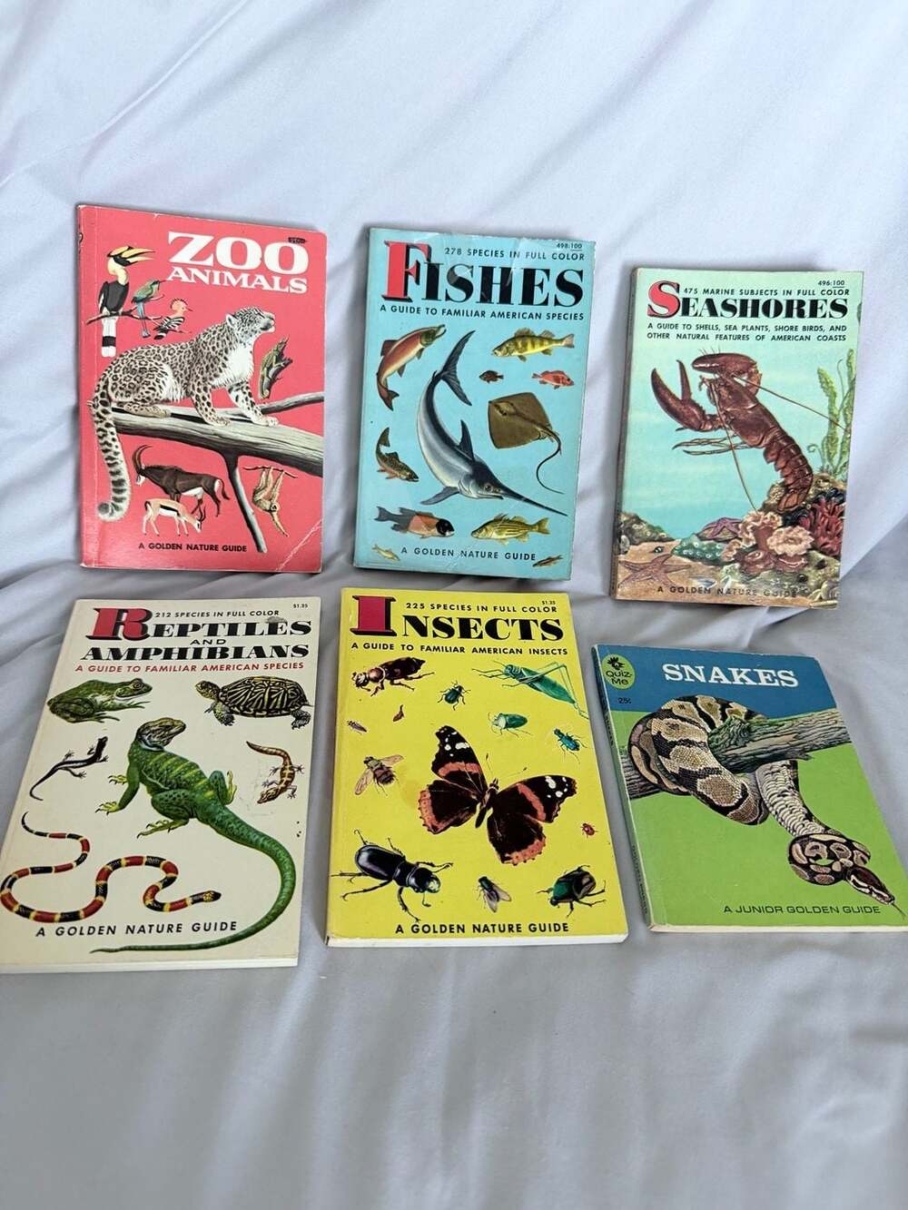 Golden Nature Guides Vintage Lot of 6 Books Science Nature